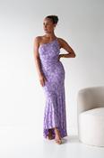 Spritz Textured Floral Maxi Dress | Lilac image