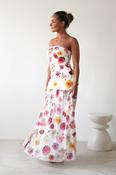 Talia Strapless Floral Print Maxi Dress | Mixed Print image