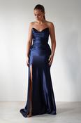 Venice Strapless Bodycon Gown | Navy image