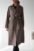 Alicia Belted Wool Coat | Taupe