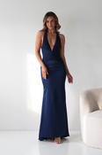 Austin Bodycon Halterneck Maxi Dress | Navy image
