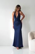 Austin Bodycon Halterneck Maxi Dress | Navy