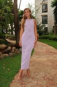Brighton Textured Bodycon Midaxi Dress | Lilac image