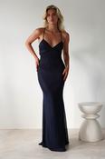 Cataleya Rhinestone Bodycon Gown | Navy image