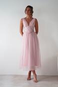Cecilia Tulle Maxi Dress | Blush Pink image