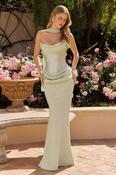 Kailani Strapless Ruched Maxi Dress | Sage image