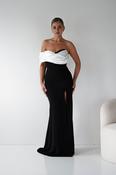 Karlene Off The Shoulder Gown | Black/White image