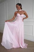 Longoria Pleated Luminescent Maxi Gown | Pink image