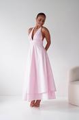 Makaila Halterneck Chiffon Midaxi Dress | Pink