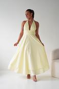 Makaila Halterneck Chiffon Midaxi Dress | Yellow image