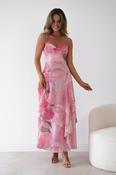 Maroma Floral Layered Maxi Dress | Pink image