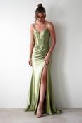 Meaghan Bodycon Gown | Lime Green image