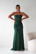 Nicola Strapless Glitter Gown | Green