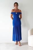Robin Off The Shoulder Maxi Dress | Cobalt Blue