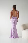 Samantha Bow Detail Maxi Dress | Lilac image