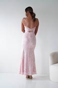 Santorini Butterfly Detail Embellished Gown | Pink image