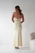 Santorini Butterfly Detail Embellished Gown | Yellow image