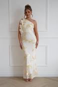 Siren Bodycon Maxi Dress | Light Yellow