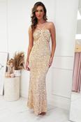 Kennedy Sequin Bodycon Gown | Gold image
