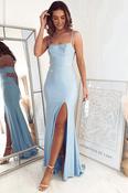 Obsession Diamond Gown | Light Blue image