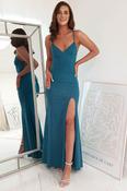 Saraid Glitter Gown | Teal image