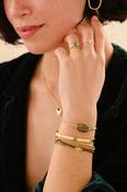 A Beautiful Story Sensitive Labradorite Bracelet Gold Plated image