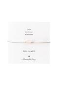 A Beautiful Story Gemstone Card Rose Quartz Silver Colored Bracelet image