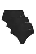Bamboo Basics Zoey Ladies BB Knitted Seamless Thong 3-Pack
