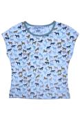 Enfant Terrible Top with Horse All-Over Print in White-Jade image
