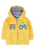 Frugi Carbis Hoodie in Bumblee/Tractor
