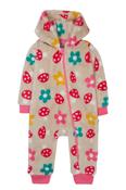 Frugi Cosy Ted Snuggle Suit in Mushroom Field