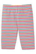 Frugi Laurie Rib Shorts - Rainbow Rib Stripe image
