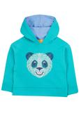 Frugi Lissie Oversized Hoodie - Sea Moss/Panda