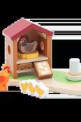 Jumini Wooden Toys Farm - Chicken Coop Set