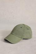 White Stuff Khaki Green Cotton Baseball Cap image