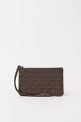 O MY BAG Lexi Midi - Chocolate Woven Soft Grain Leather