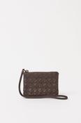 O MY BAG Lexi Mini - Chocolate Woven Soft Grain Leather