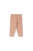 Little Green Radicals Burnt Ochre Striped Leggings Infant image