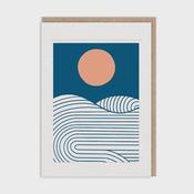 Ohh Deer Happy Birthday Sun and Sea Greeting Card