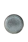 Madam Stoltz Light Petrol Black Stoneware Dinner Plate