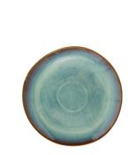 Madam Stoltz Stoneware Green Dinner Plate