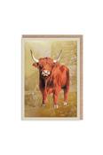 Ohh Deer Highland Cow Greeting Card image