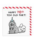 Ohh Deer Age 70 Old Fart Greeting Card image