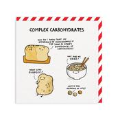 Ohh Deer Complex Carbohydrates Square Greeting Card image