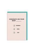 Ohh Deer Congrats On Your Baby INSERT HERE Greeting Card