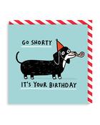 Ohh Deer Go Shorty Square Greeting Card