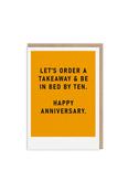 Ohh Deer In Bed By Ten Anniversary Card