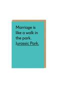 Ohh Deer Jurassic Park Greeting Card