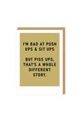 Ohh Deer Piss Ups Greeting Card