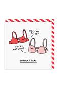 Ohh Deer Support Bras Greeting Card